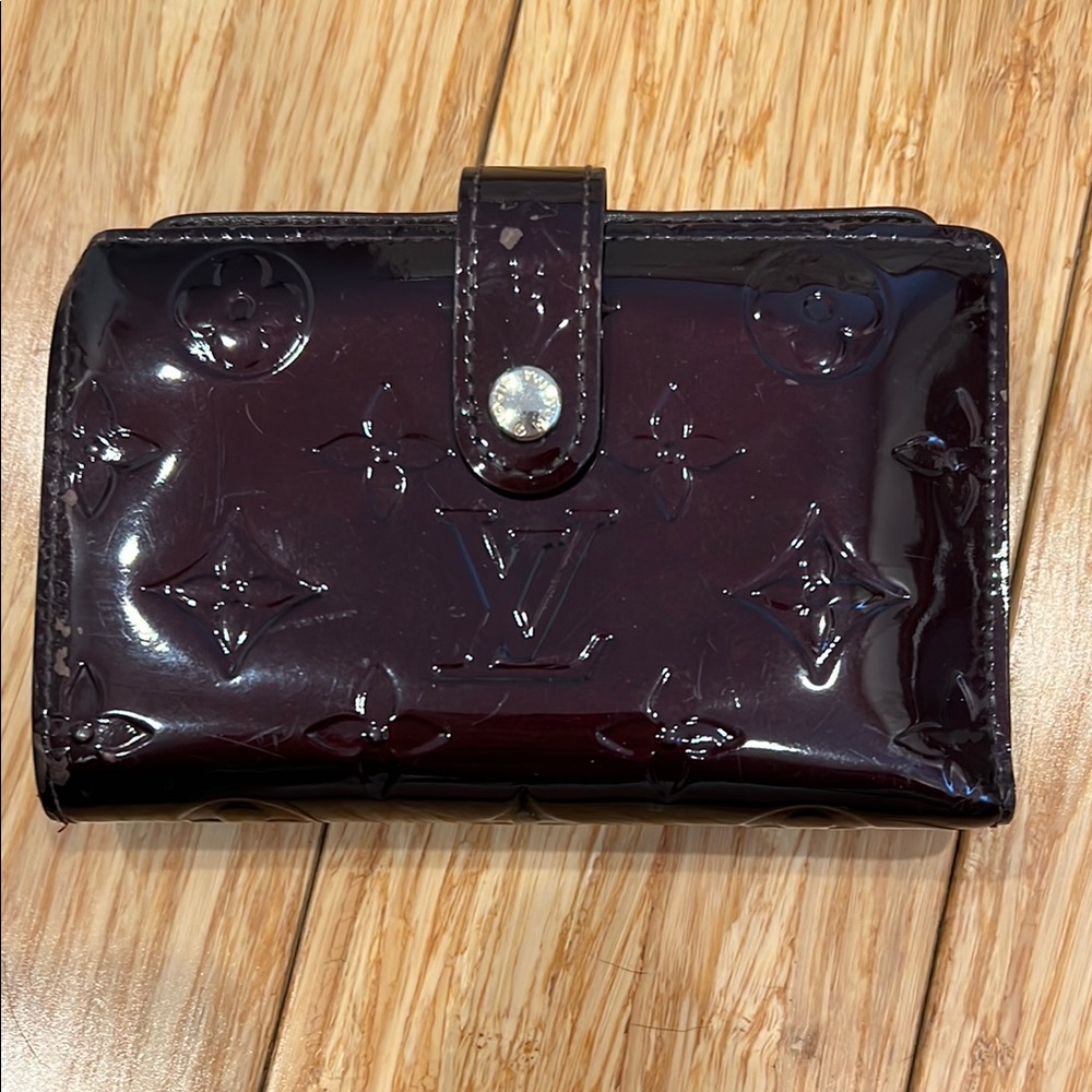 Louis Vuitton Vernis Wallet in Deep Burgundy